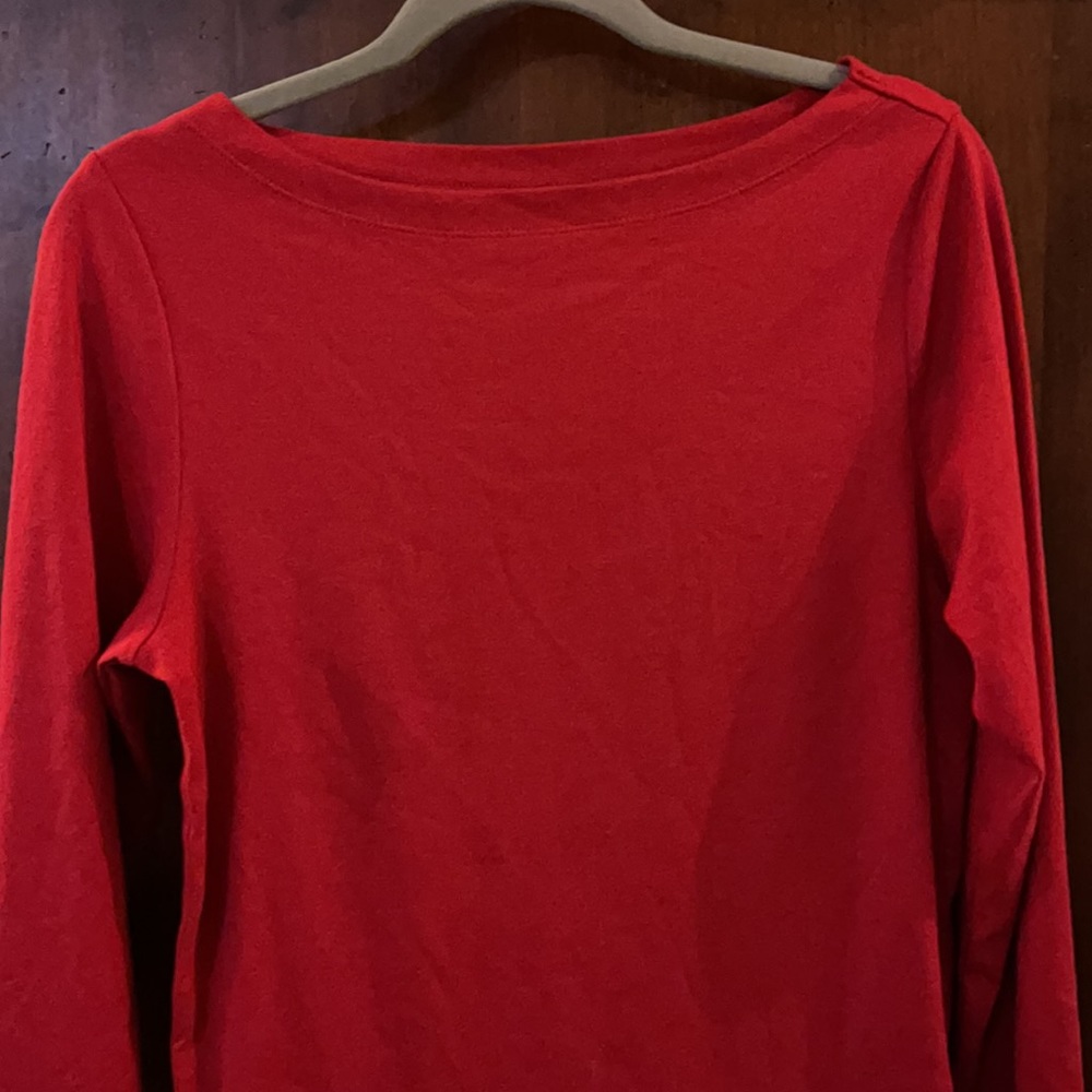 GAP Red Long Sleeve Tee